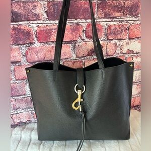 Rebecca Minkoff Black Tote with Mixed Metal Accents